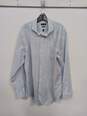 Calvin Klein Slim Fit Non Iron Blue Button Up Shirt Size 17.5/36-37 NWT image number 1