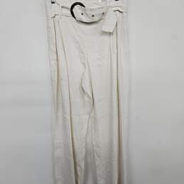 Nomad Wide Leg High Rise White Pants