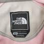 The North Face WM's Pink& Stripe Pattern Fleece Hoody Jacket Size M image number 3
