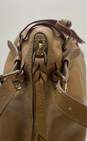 Dooney & Bourke Nina Beige Pebbled Leather Shoulder Handbag image number 3