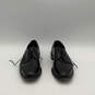 Mens Black Leather Cap Toe Wingtip Lace-Up Derby Dress Shoes Size 10.5 image number 3