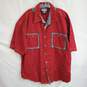 Johnny Blaze NYC Short Sleeve Full Button Up Denim Top Size XL image number 1