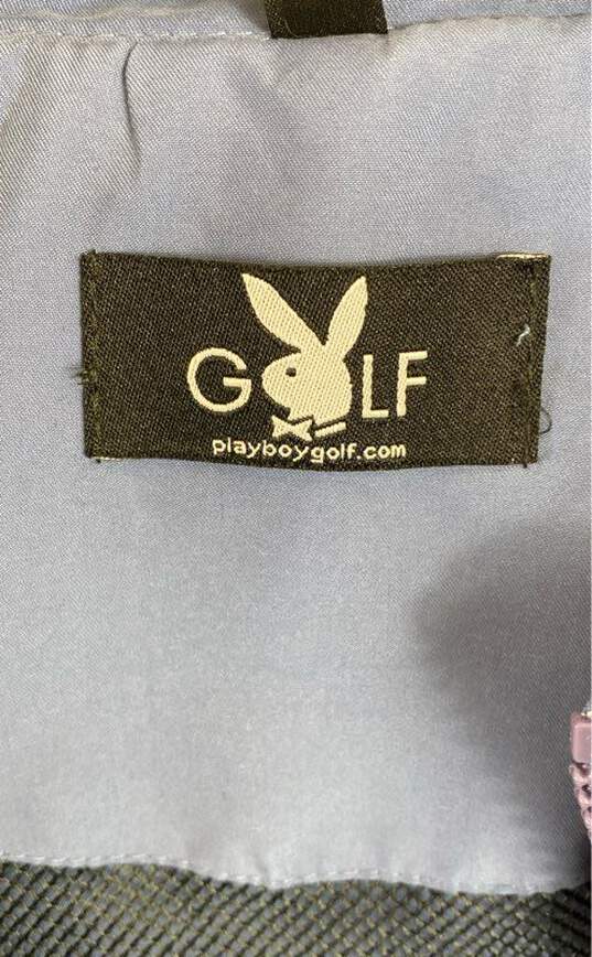Playboy Men Blue Golf Quarter Zip Jacket XL image number 3
