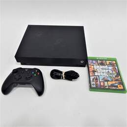 Xbox One X Black 1 Game and 1 Controller