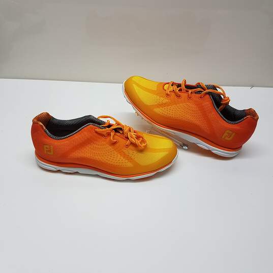 Footjoy emPower Golf Shoes Orange/Yellow/Gray, Women's 9M image number 1