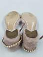 Authentic Miu Miu Pink Shearling Strappy Sandal W 7 image number 5