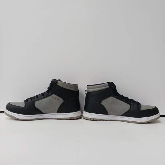 Men's Black & Gray Fubu Hightops Shoes Size 12 image number 2