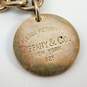 Tiffany & Co 925 Please Return To Circle Pendant Charm Cable Chain Choker Necklace 66.1g image number 4