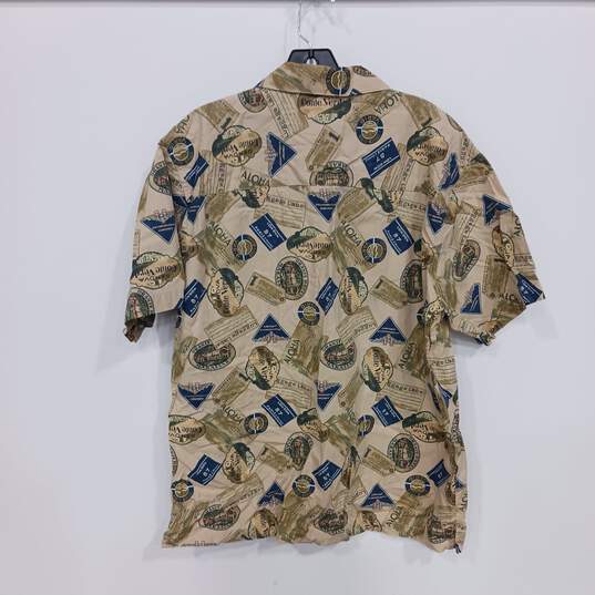 Men's Pendleton Nautical Themed Button-Down Shirt Size M image number 2