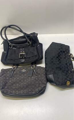 Coach Assorted Bundle Lot Set of 3 Handbags