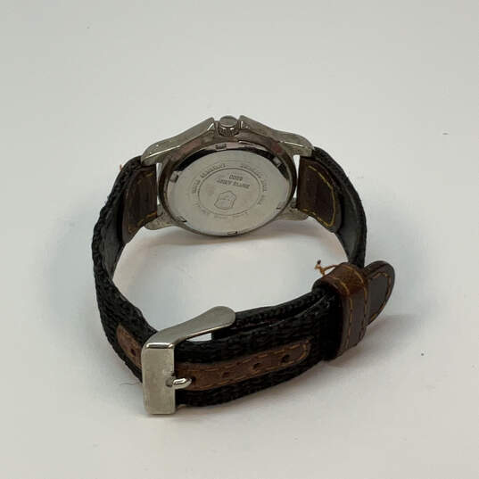 Designer Swiss Army 6000 Adjustable Strap Stainless Steel Analog Wristwatch image number 4