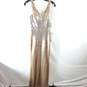 Crystal Doll Women Gold/Silver Sequin Dress Sz 1 NWT image number 4