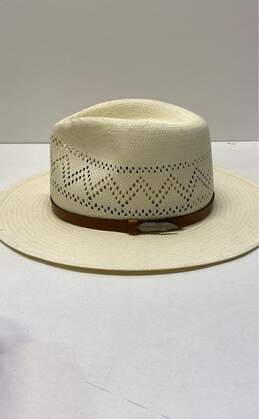 Ultrafino Black Creek Ivory Straw Hat Size M 7 1/8 alternative image