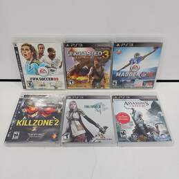 Bundle Of 6 Assorted PlayStation 3 Games
