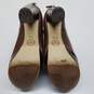 Michael Kors Brown Leather Block Heel Platform Ankle Boots Size 6.5 image number 5