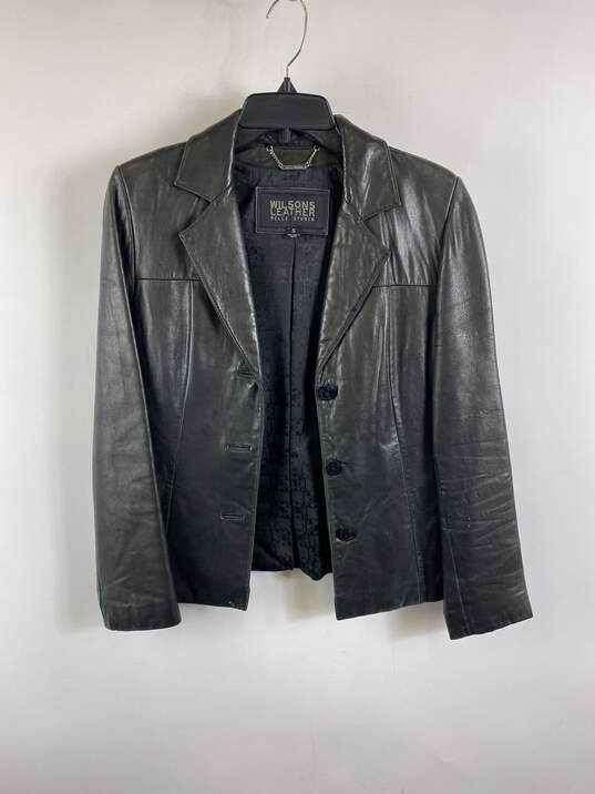 Wilson's Leather Women Black Leather Jacket S image number 1