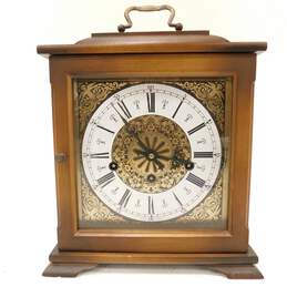 Emil Schmeckenbecher 2 Jewels 1050-020 Mantel Clock With Key Made In Germany