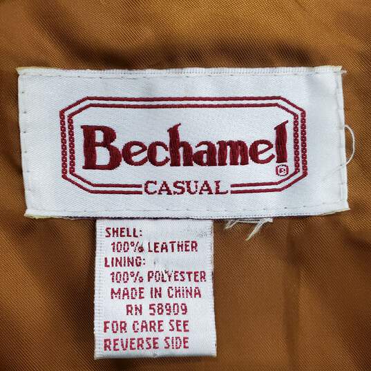 Bechamel Men Brown Suede Leather Vest S image number 1