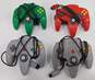 4 Count Nintendo 64 N64 Controller Lot -Untested image number 1