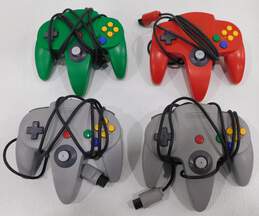 4 Count Nintendo 64 N64 Controller Lot -Untested