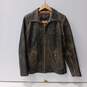 Marc Men's Brown Leather Jacket Size Not Marked image number 1