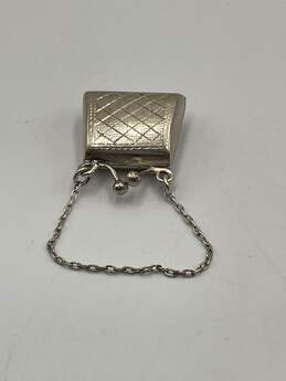 925 Sterling Silver Womens Foldable Miniature Pill Box Pendant 5.47g alternative image
