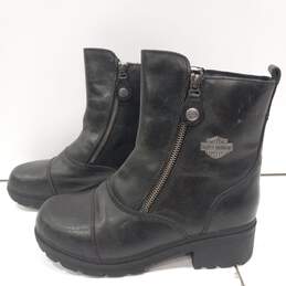Harley Davidson Women's Side-Zip Black Riding Boots Size 8 alternative image