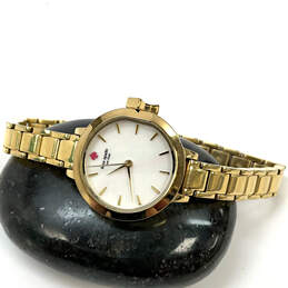 Designer Kate Spade KSW1361 Gold-Tone Round Dial Analog Wristwatch