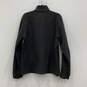 Mens Black Long Sleeve Side Pockets Mock Neck Windbreaker Jacket Size M image number 3