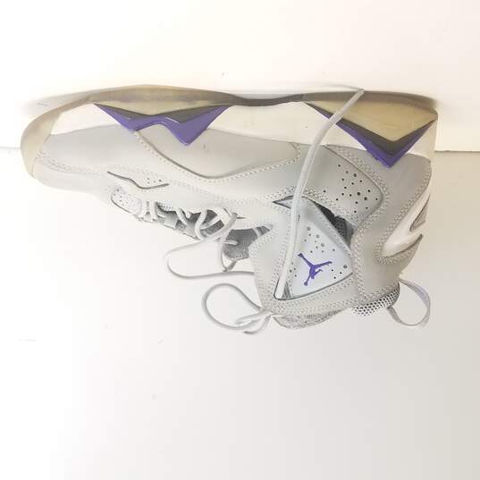 Nike Air Jordan 7 True Flight Wolf Grey Purple youth shoe size 5.5Y image number 1