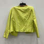 Womens Yellow Beaded Three-Piece Crop Top Blazer & Skirt Suit Set Size 12 image number 3