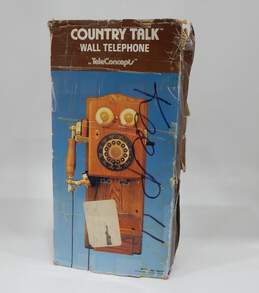 Vintage Teleconcepts Country Talk Wall Telephone IOB
