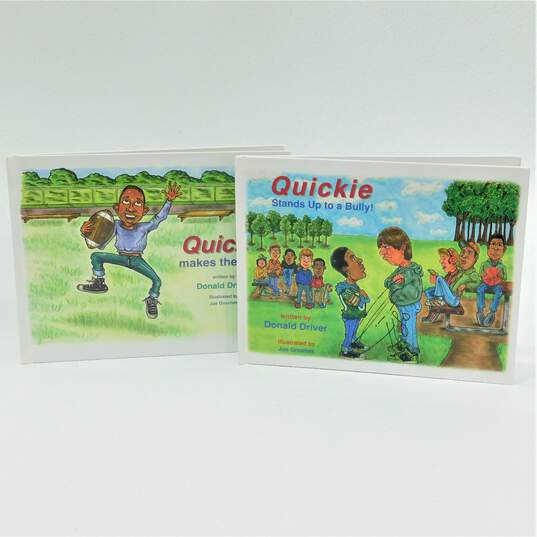 Two Donald Driver Signed Quickie Children's Books image number 1
