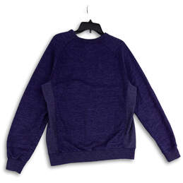 Mens Blue Heather Crew Neck Long Sleeve Pullover Sweatshirt Size Large alternative image