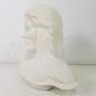 White Plaster Cast Native American Bust Sculpture / Vintage Pottery image number 4