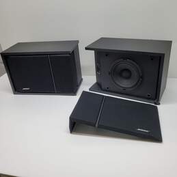 VTG. Pair Of BOSE Untested P/R* 201 Series iii Direct Reflecting Stereo Bookshelf Speakers