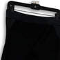 Womens Black Flat Front Elastic Waist Pull-On Cropped Leggings Size L image number 4