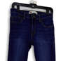 Womens Blue 510 Denim Dark Wash Pockets Straight Leg Jeans Size 16 image number 3