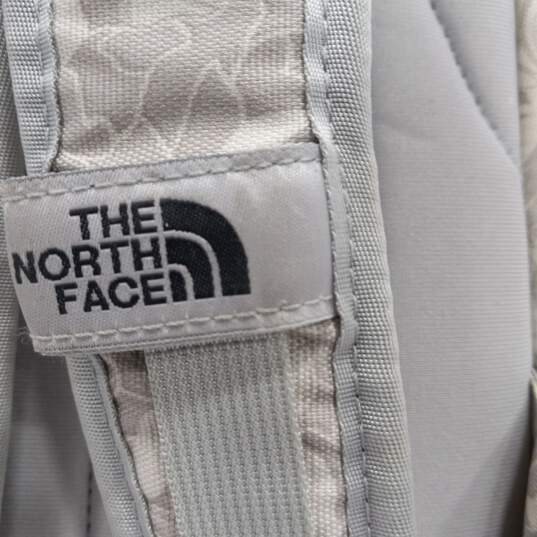 The North Face Grey & White Pandora Mini Backpack image number 3