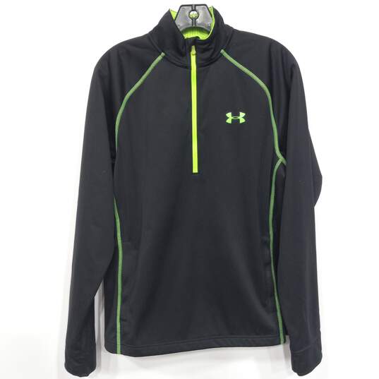 Men’s Under Armour Cold Gear Infrared Grid ½ Zip Shirt Sz M image number 1