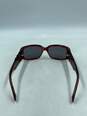 Giorgio Armani Marbled Red Rectangle Sunglasses image number 3