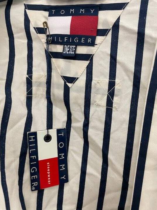 Tommy Hilfiger White Blue Stripes Sleepwear - One size image number 5