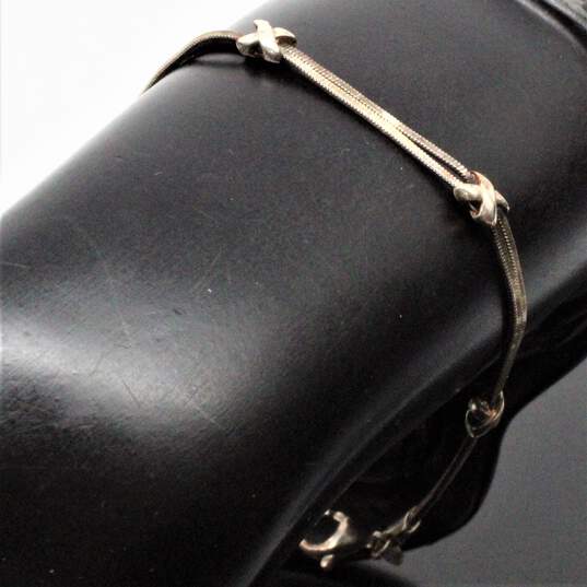 Artisan Sterling Silver Chain Bracelet (7.0in) - 4.51g image number 2