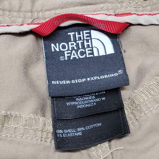 The North Face Cotton Tan Hiking Shorts Mens Size L image number 3