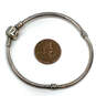 Designer Pandora S925 ALE Sterling Silver Snake Chain Charm Bracelet image number 4