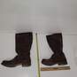 Frye Veronica Slouch Shin High Brown Leather Boots Sz 7.5B 77609 image number 2