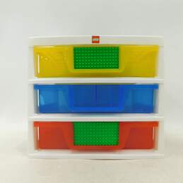 LEGO  3 Drawer Storage with 2 Organizer Sorting Trays & building plates