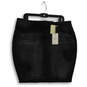 NWT Womens Black Floral Denim Embroider Straight & Pencil Skirt Size 18 image number 1
