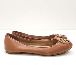 Tory Burch Leather Ballet Flats Brown 6