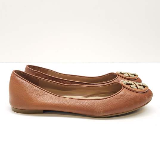 Tory Burch Leather Ballet Flats Brown 6 image number 1